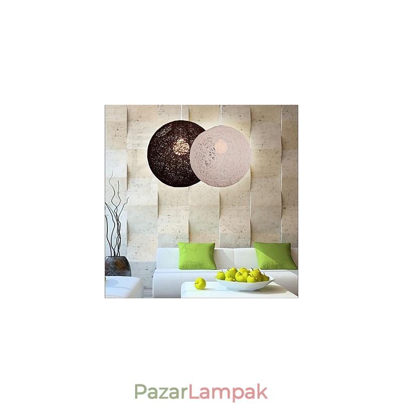 CreativeAmerican Country Creative Cany Art színes csepplámpa és gömb alakú lámpafény