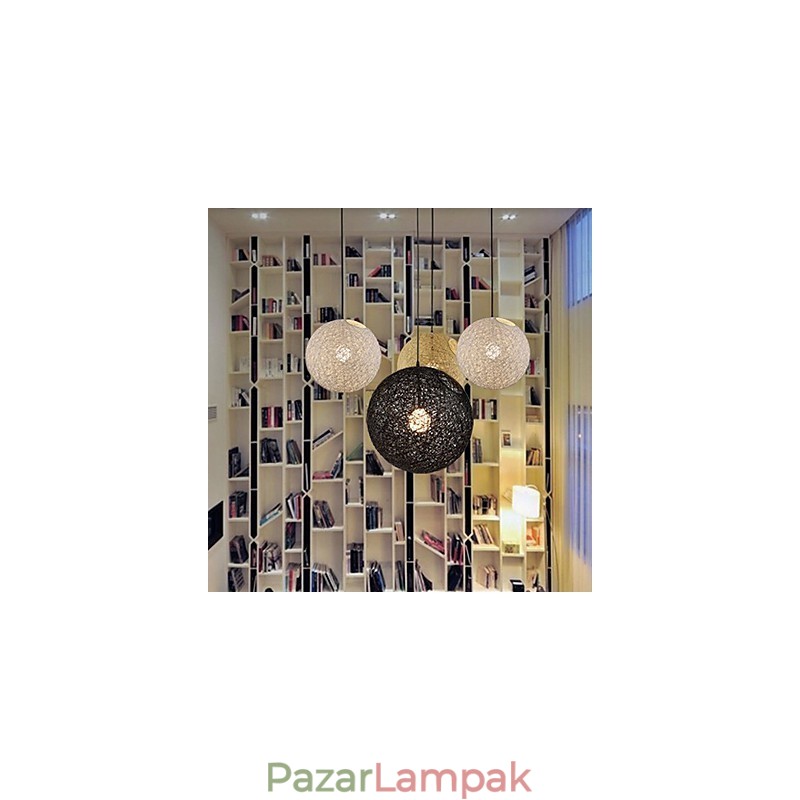 CreativeAmerican Country Creative Cany Art színes csepplámpa és gömb alakú lámpafény