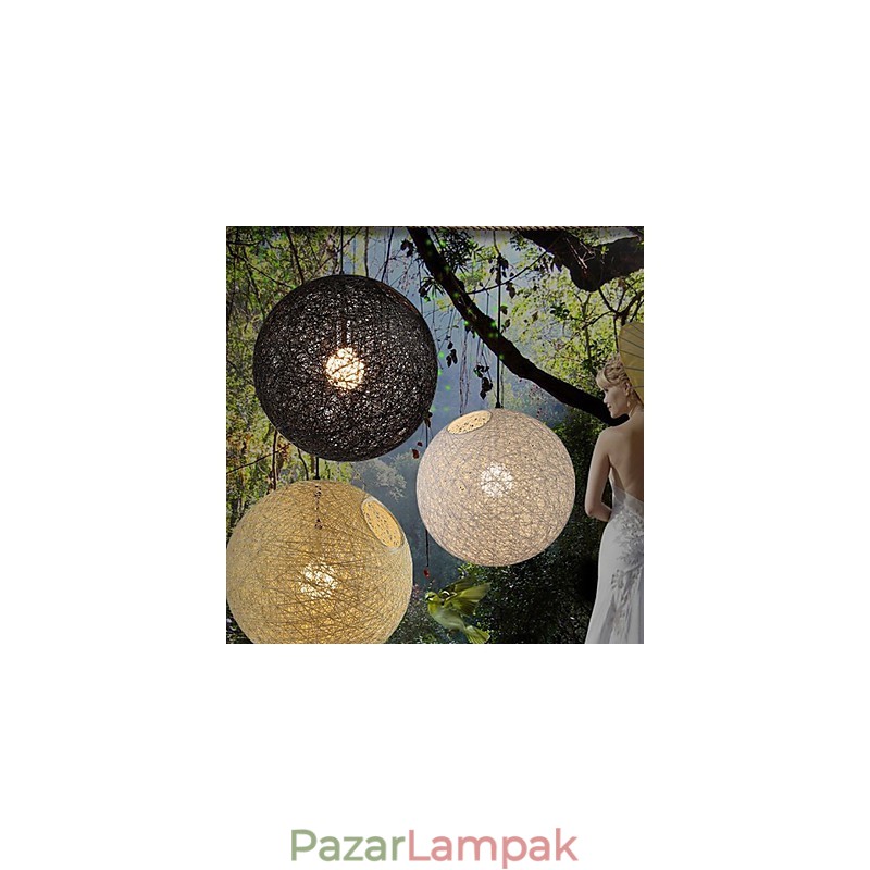 CreativeAmerican Country Creative Cany Art színes csepplámpa és gömb alakú lámpafény