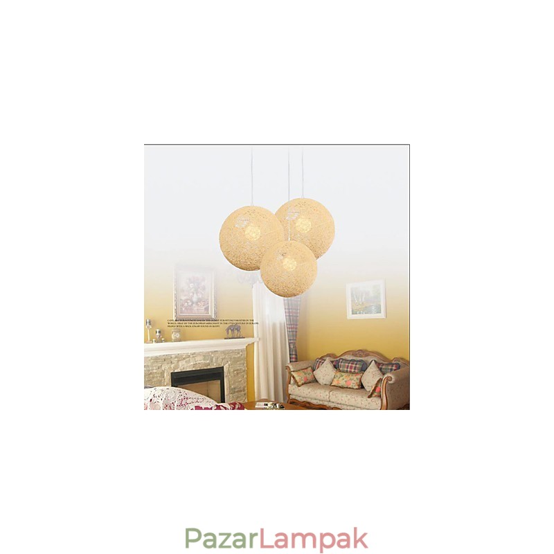 CreativeAmerican Country Creative Cany Art színes csepplámpa és gömb alakú lámpafény