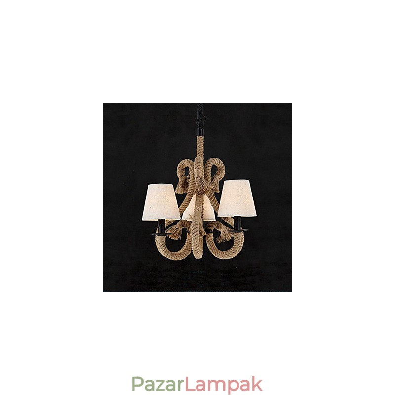 Retro minimalista kreatív kötélcsillár