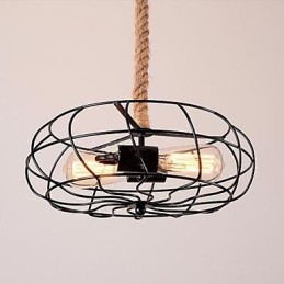 Vintage amerikai Lron Rope kreatív ipari ventilátorcsillár
