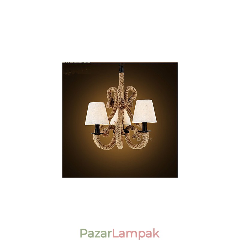 Retro minimalista kreatív kötélcsillár
