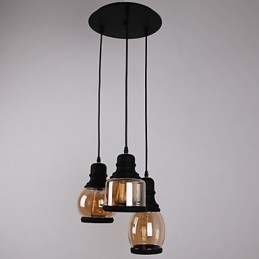 Antik üvegárnyékoló 3 könnyű művészi minimalista medál