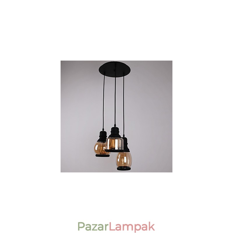 Antik üvegárnyékoló 3 könnyű művészi minimalista medál