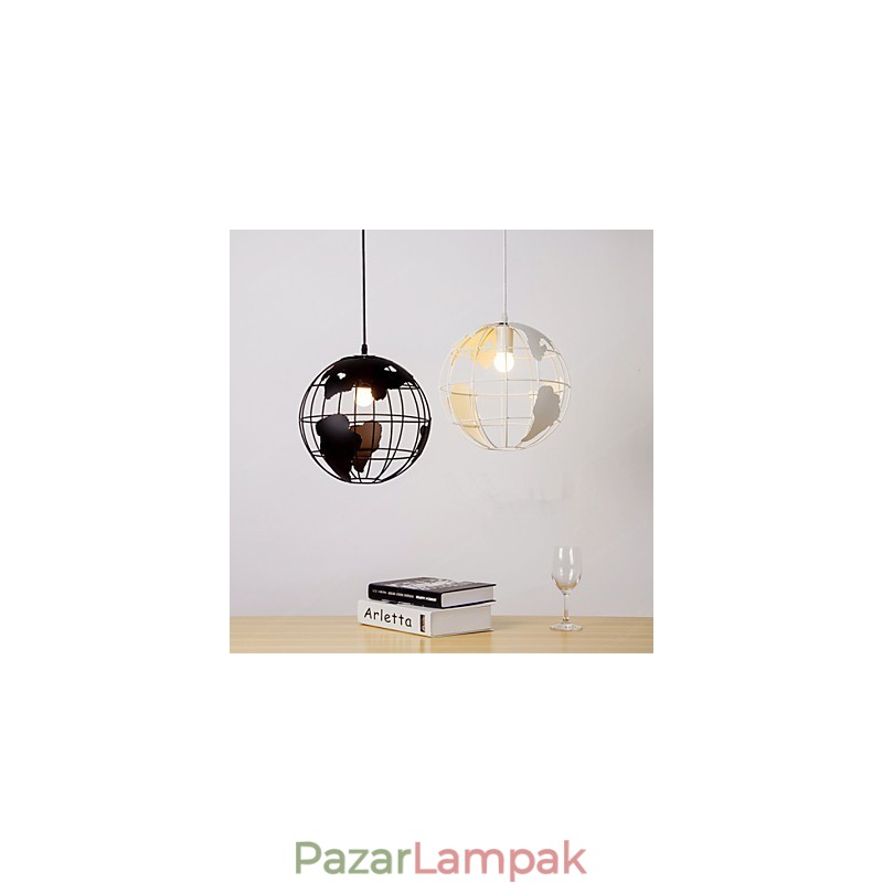 Modern kortárs Country Globe függőlámpa