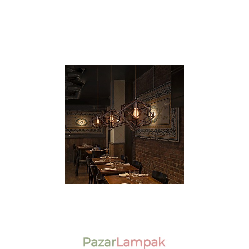 Retro klasszikus fém mennyezeti lámpák Egyszerű függőlámpák Cafe függőlámpa