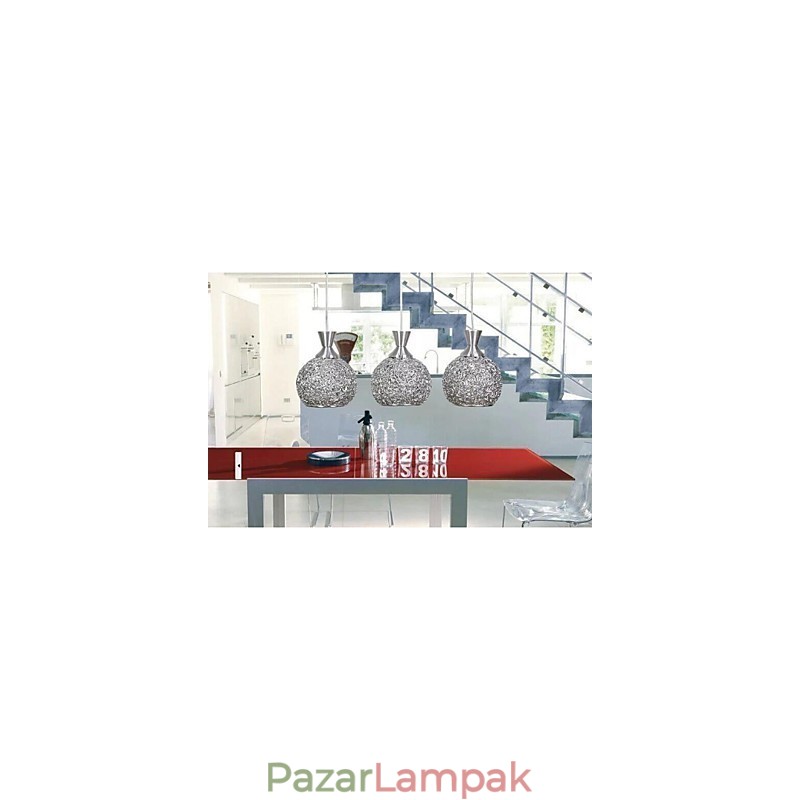 Modern, kortárs csiszolt fém süllyesztett tartó