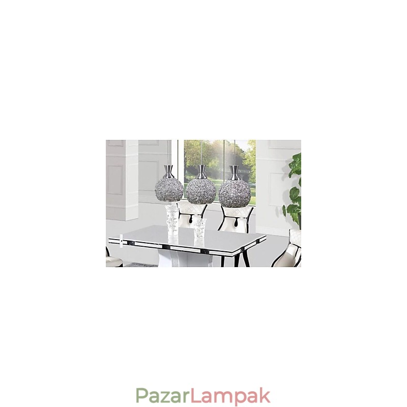 Modern, kortárs csiszolt fém süllyesztett tartó