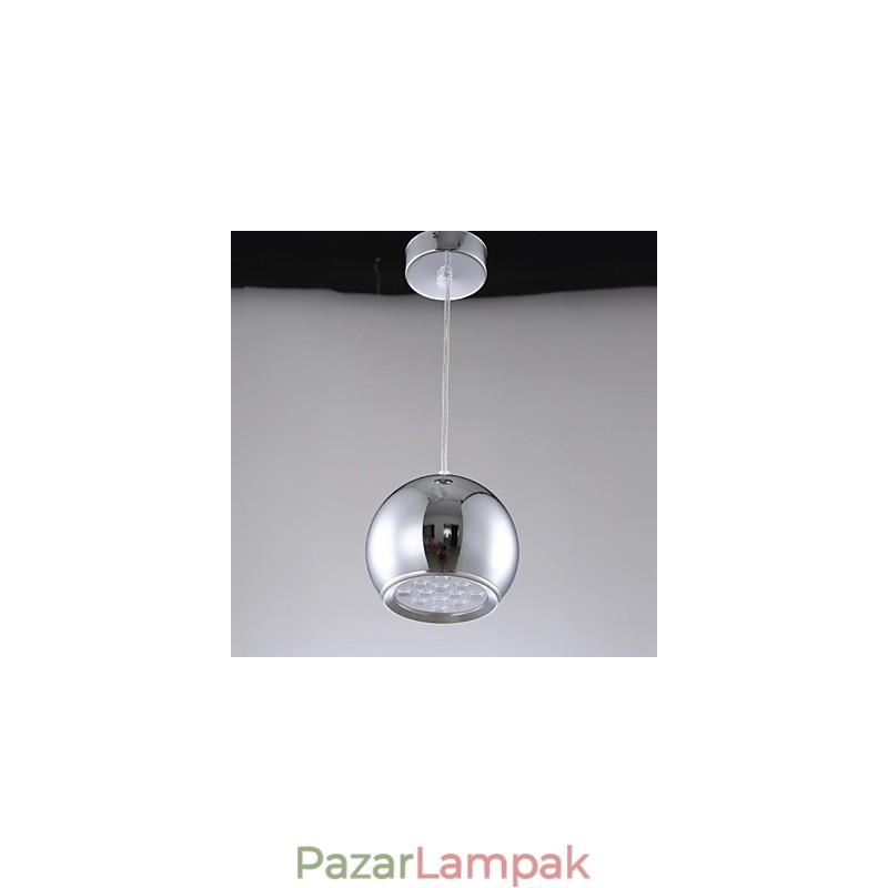 Modern, kortárs földgömb, galvanizált fém függőlámpa