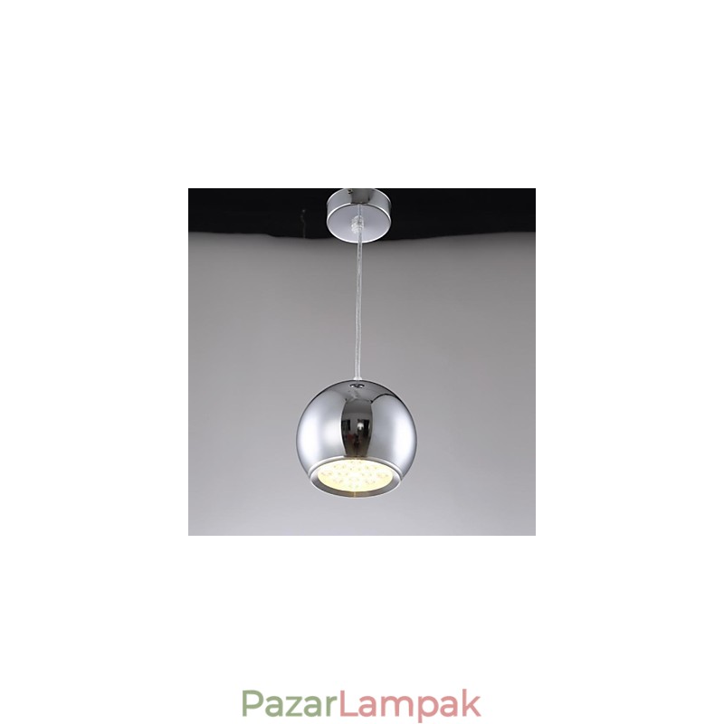 Modern, kortárs földgömb, galvanizált fém függőlámpa