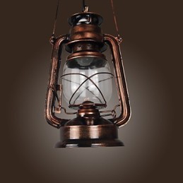 Country Lantern mini stílusú bronz függőlámpa
