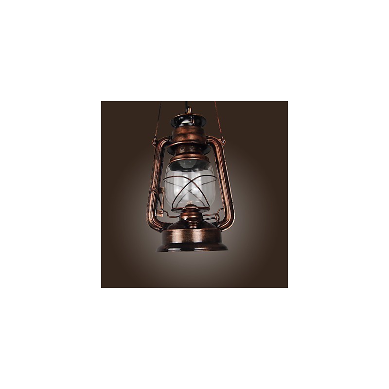 Country Lantern mini stílusú bronz függőlámpa
