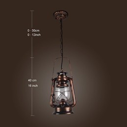 Country Lantern mini stílusú bronz függőlámpa