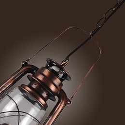 Country Lantern mini stílusú bronz függőlámpa