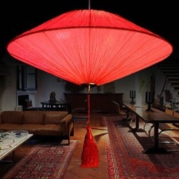 Lotus Leaf Modern tengeri ruha Art Droplight piros lámpás lámpa fény