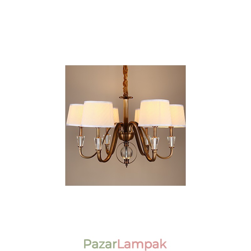 Rusztikus Lodge Vintage kristály mini stílusú galvanizált fém csillár