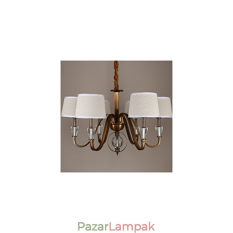 Rusztikus Lodge Vintage kristály mini stílusú galvanizált fém csillár