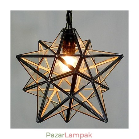 A Pentagon Star Light összehúzott és kortárs csillár lámpa A Pentagon Star Light összehúzott és kortárs csillár lámpa