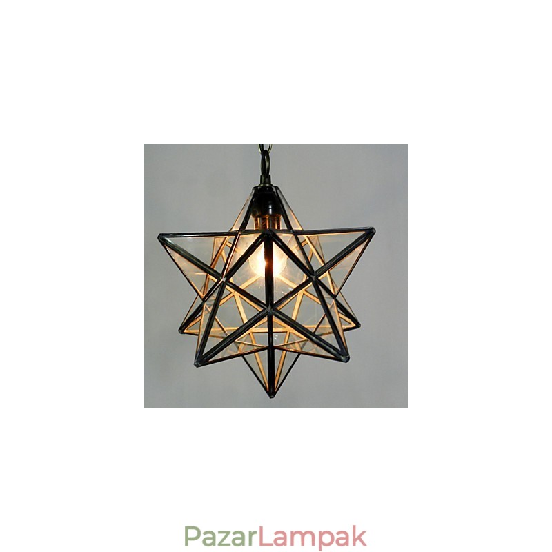 A Pentagon Star Light összehúzott és kortárs csillár lámpa