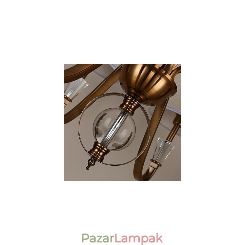 Rusztikus Lodge Vintage kristály mini stílusú galvanizált fém csillár