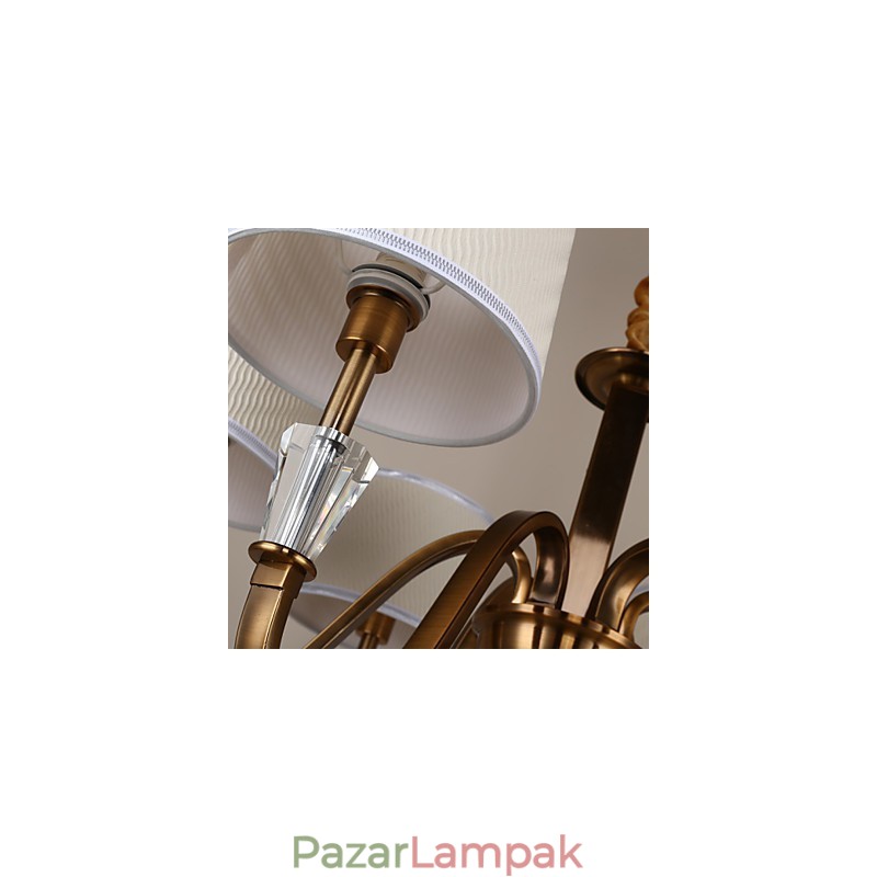 Rusztikus Lodge Vintage kristály mini stílusú galvanizált fém csillár