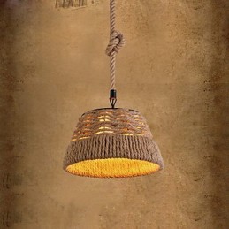 Loft Industrial Wind Creative Nordic Hemp Rope Meals csillár lámpa