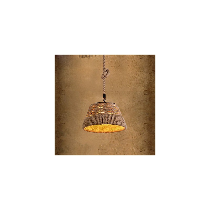 Loft Industrial Wind Creative Nordic Hemp Rope Meals csillár lámpa