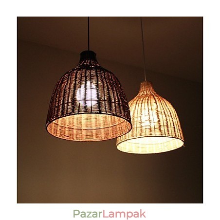 Vidéki stílusú Cany Art kreatív kézzel készített, a vessző alkotja a csepplámpát