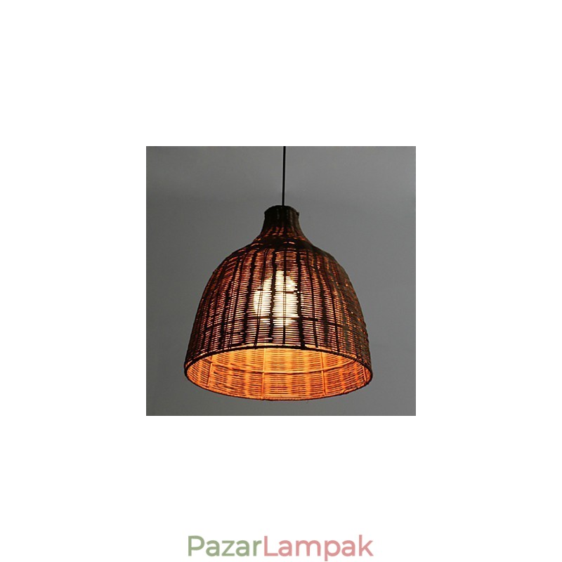 Vidéki stílusú Cany Art kreatív kézzel készített, a vessző alkotja a csepplámpát