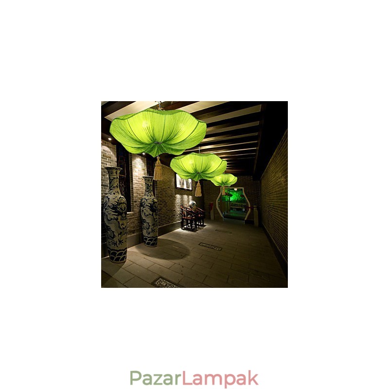 Cloth Art Romantikus utánzata a klasszikus Droplight Délkelet-Ázsia Lotus Lantern lámpa fényében