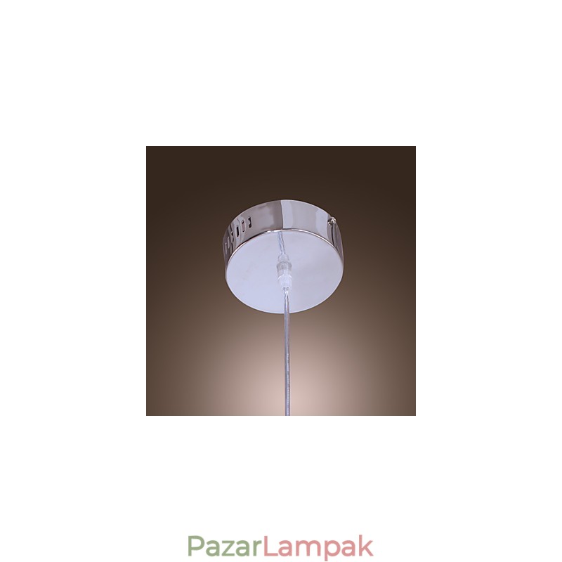 Modern, modern mini stílusú króm függőlámpa