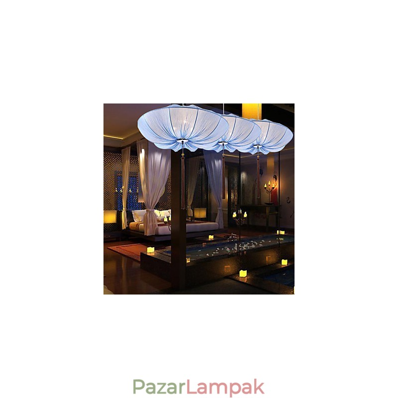 Kreatív kerek nagy piros lámpás lótuszlevél esküvői fesztivál Cloth Art csillár lámpa fénye