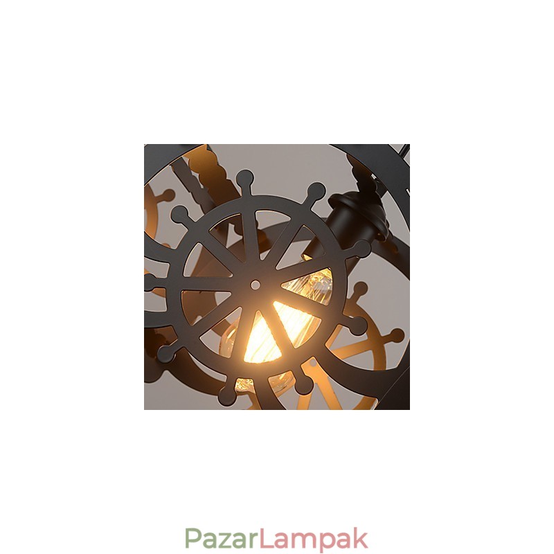 Retro klasszikus fém mennyezeti lámpák Egyszerű függőlámpák Cafe függőlámpa