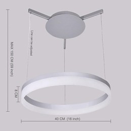 Modern kortárs Egyéb fém függőlámpa