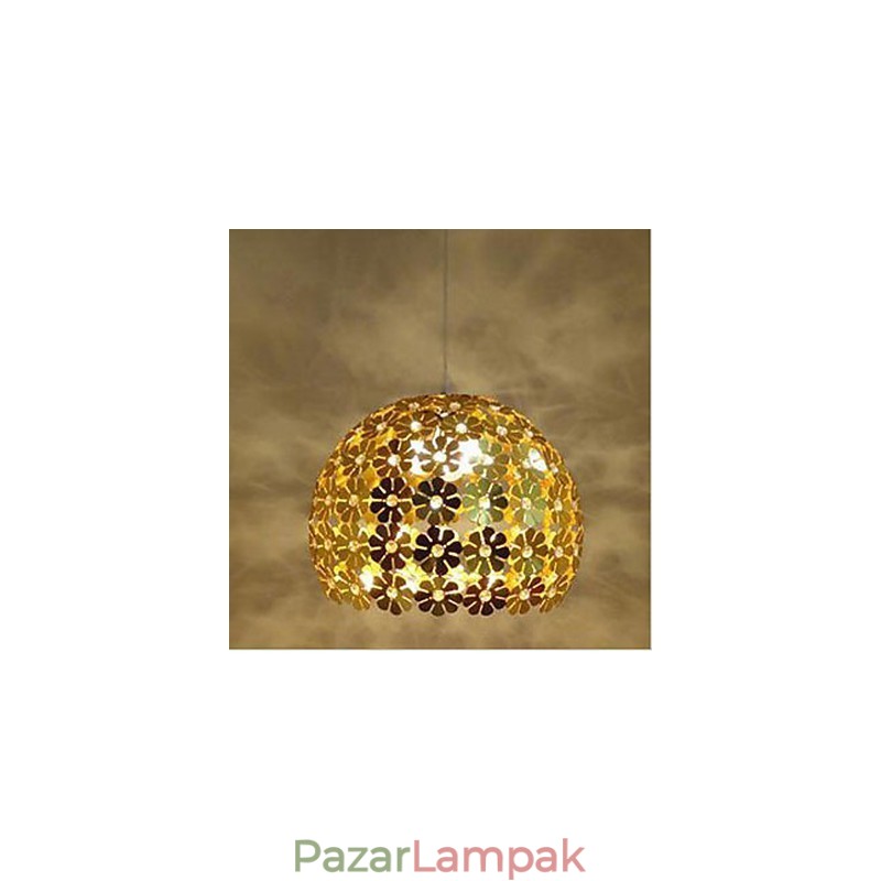 Modern színű szilvavirág golyós egyfejű kristály csepplámpa
