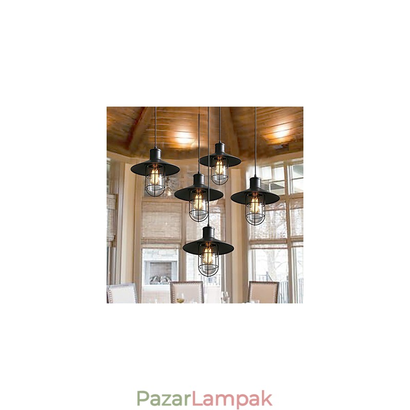 Egyfejű madárkalitkás csillár lámpa