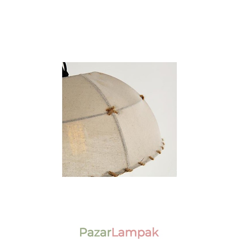 Egy rövid Vogue Lights félkör alakú kender kötélcsillár