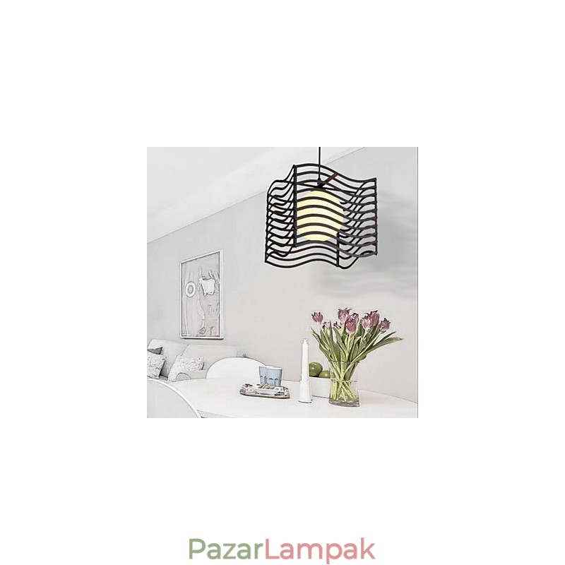 Modern, kortárs fém függőlámpa