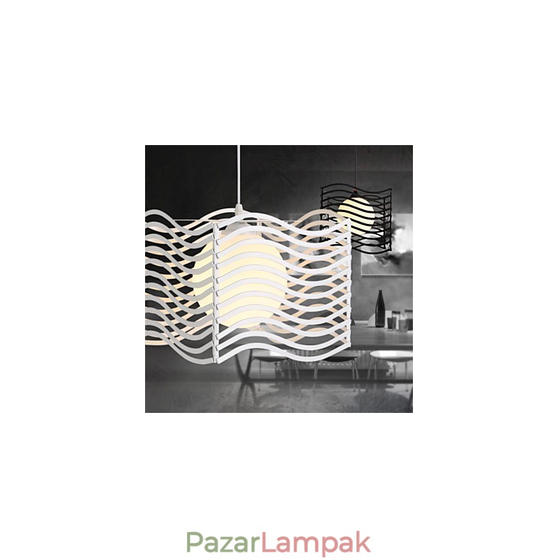 Modern, kortárs fém függőlámpa
