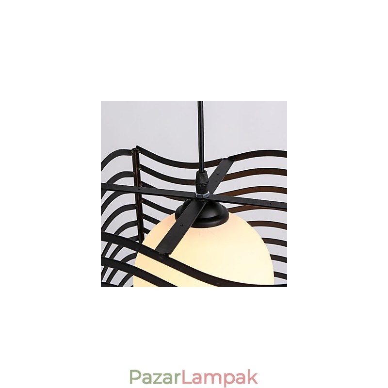 Modern, kortárs fém függőlámpa