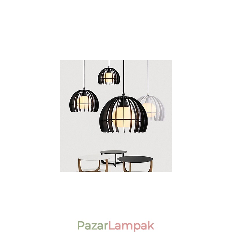 Modern, kortárs fém függőlámpa