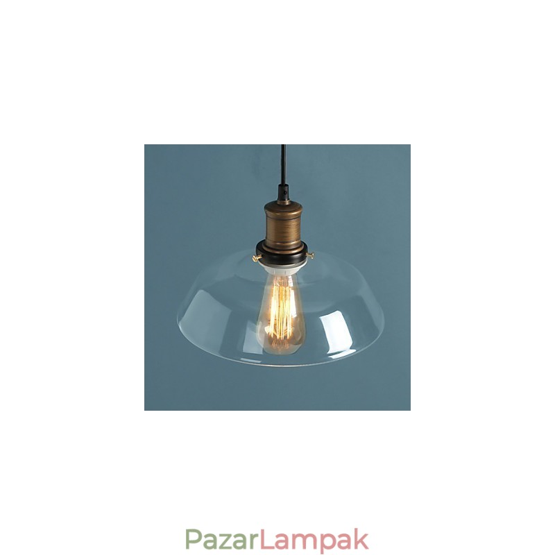 Modern üveg függőlámpa Egyszerű függőlámpa Cafe függőlámpa