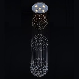 Modern modern Crystal króm fém süllyesztett tartó