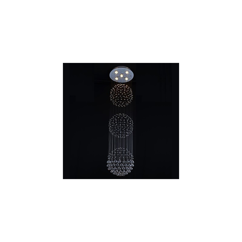 Modern modern Crystal króm fém süllyesztett tartó