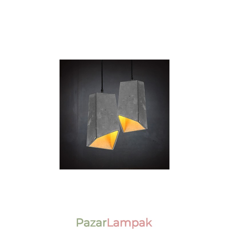 Kortárs és szerződéses retro cement függőlámpa lámpa