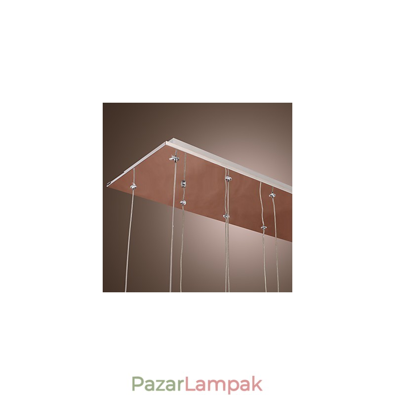 Modern, modern kristály króm fém függőlámpa