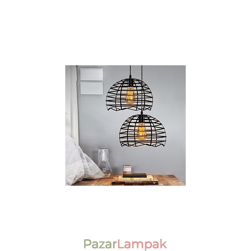 Retro klasszikus fém mennyezeti lámpák Egyszerű függőlámpák Cafe függőlámpa