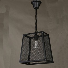 Egy hálóborító Retro Industrial Wind Cafe Kovácsolt Lron csillár