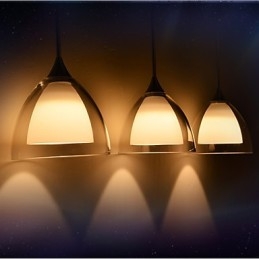 1 Light Kétrétegű Pendant Island Light átlátszó üveg polírozott króm